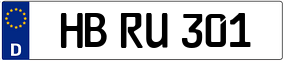 Truck License Plate